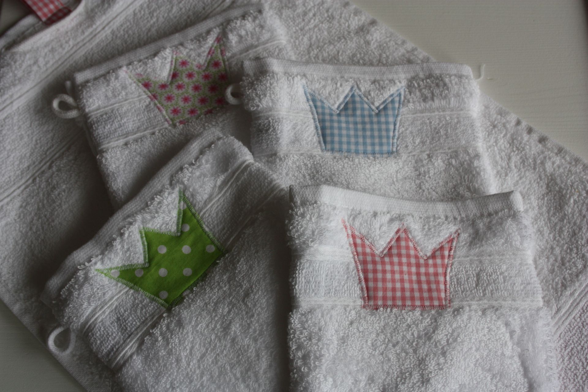 Waschlappen mit Krone