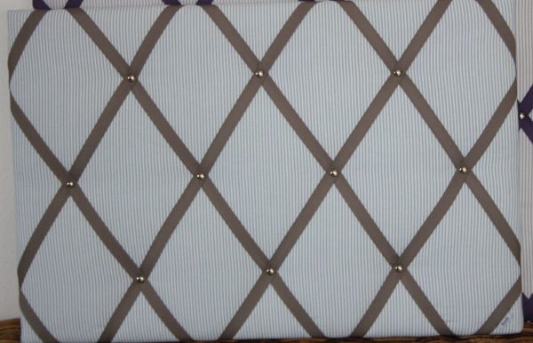 Memoboard in Hellblau-Weiß-Beige (70 x 50 cm)