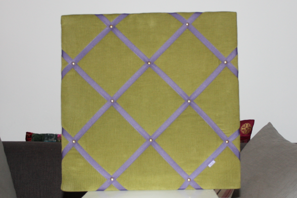 Memoboard aus Cordsamt