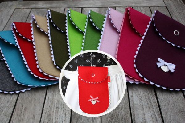Kirili - Dirndltasche aus Filz in vielen verschiedenen Farben